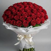 Букет 101 Красная роза Блэк Мэджик в Дагестанской