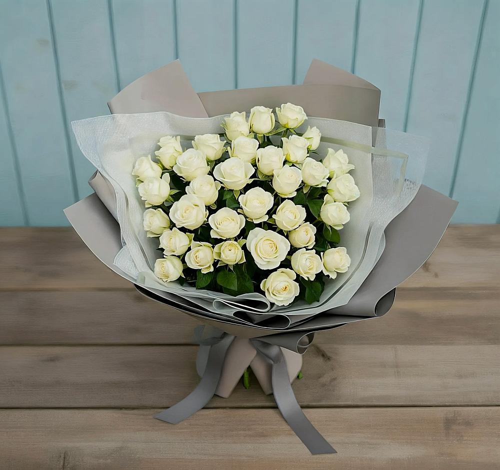 Букет Белоснежная нежность в Дагестанской