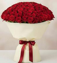 Букет 101 Красная роза Милано в Дагестанской
