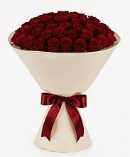 Букет 101 Бордовая роза Блэк Бакарра в Дагестанской
