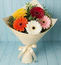 Букет цветов из:  Герберы в Дагестанской