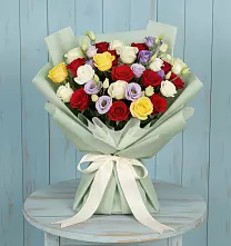 Букет цветов из:  Розы в Дагестанской