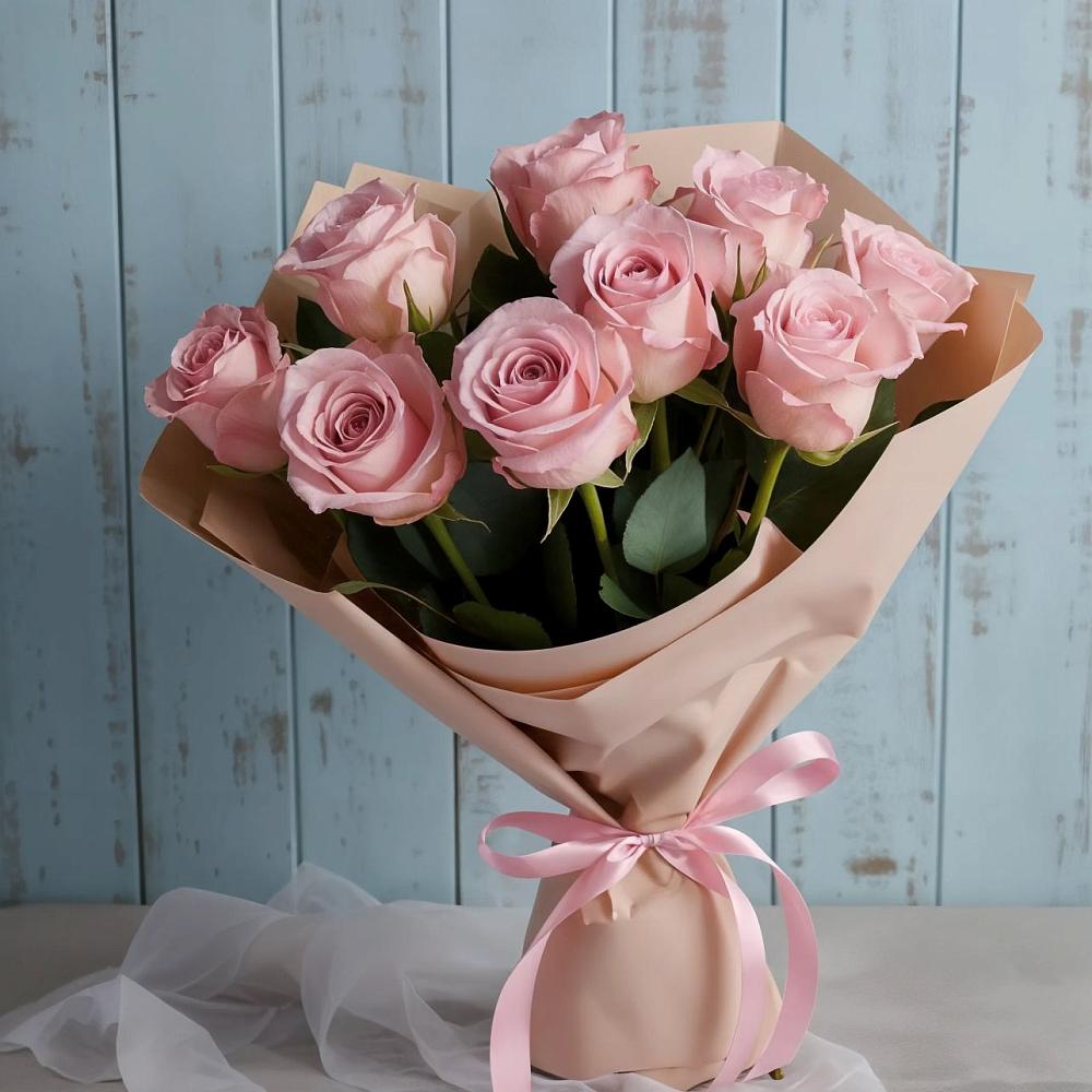 Букет цветов из: Розы в Дагестанской