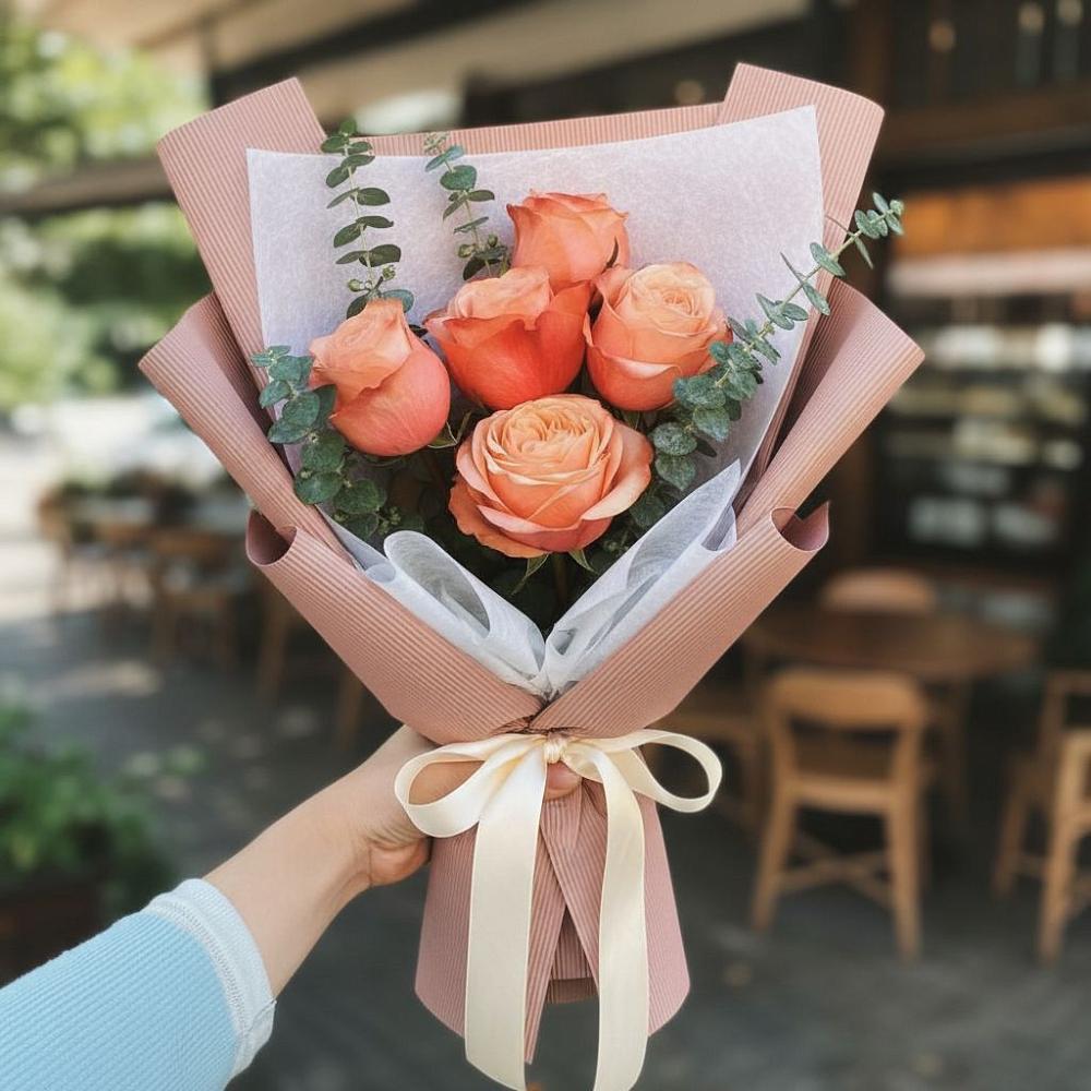 Букет цветов из: Розы в Дагестанской