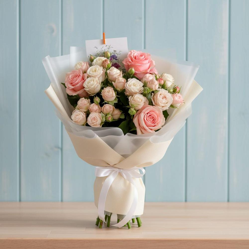 Букет цветов из: Розы в Дагестанской