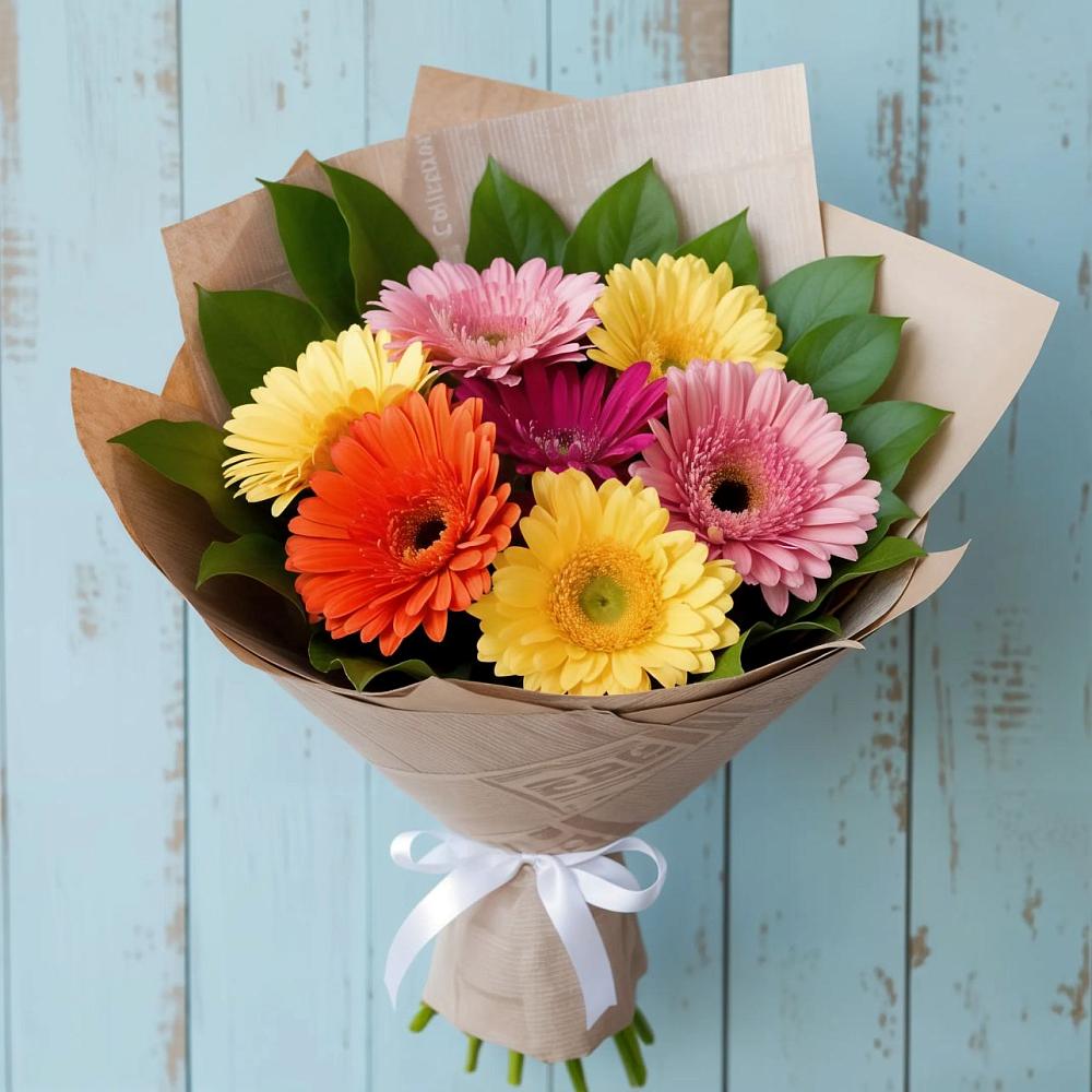 Букет цветов из: Герберы в Дагестанской