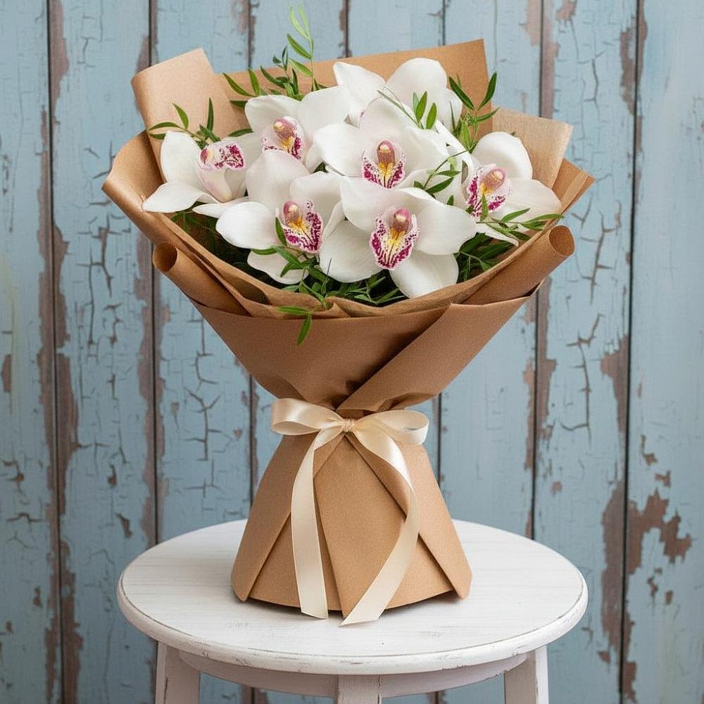 Букет цветов из: Орхидеи и Розы в Дагестанской