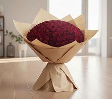 Букет 101 Красная роза в Дагестанской