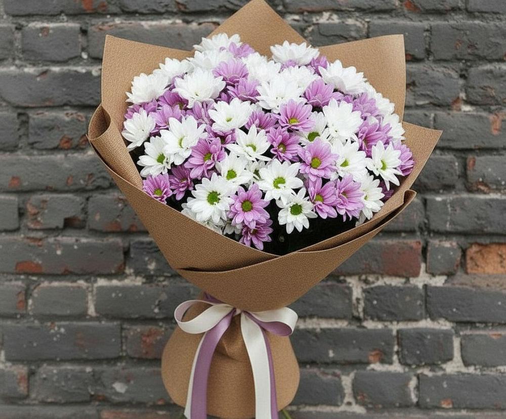 Букет цветов из: Хризантемы в Дагестанской