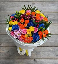 Букет цветов из:  Розы и Хризантемы #REPLACE_PRED# Дагестанской