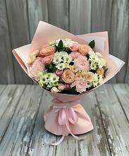 Букет цветов из:  Гвоздики, Розы и Хризантемы в Дагестанской