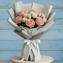Букет цветов из:  Розы #REPLACE_PRED# Дагестанской