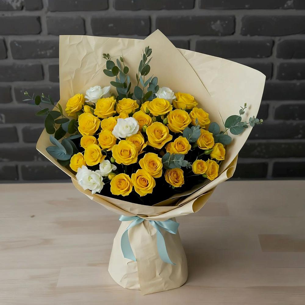 Букет цветов из: Розы в Дагестанской