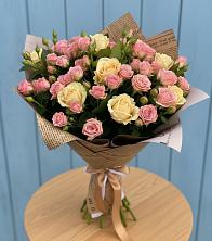 Букет цветов из:  Розы в Дагестанской